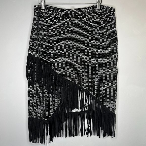 Asymmetrical Fringe Skirt | ASOS - Picture 1 of 8